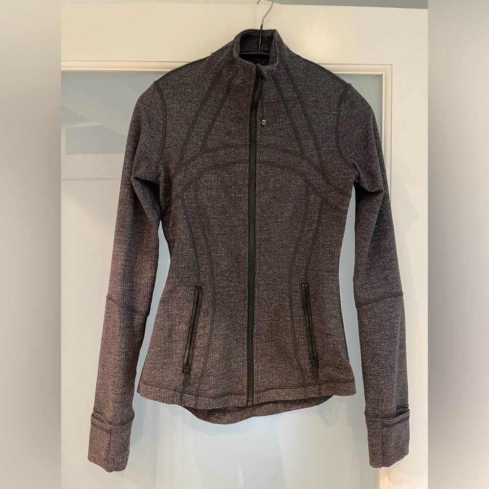 Lululemon jacket full zip dark grey
